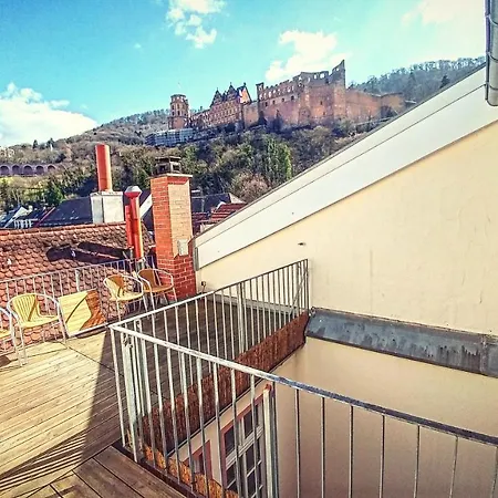 Wohnen unter dem Schloss Heidelberg Exterior foto